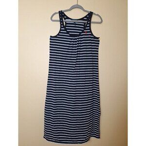Ralph Lauren Striped Cotton knit tank dress size Large Summer Preppy‎ Pony